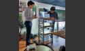Présentation d'un prototype du projet Lemna commun à des étudiants d'AgroParisTech et de l'institut Agro Montpellier et Dijon pour culture hydrologique de légumineuses en l'occurrence de lentilles